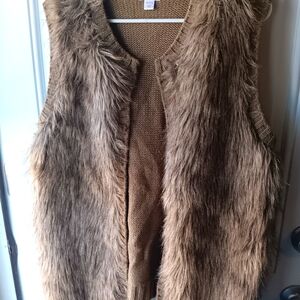 Xhilaration Furry Vest/cover Up 2x